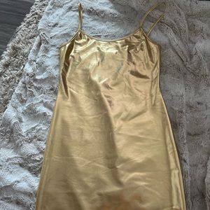 Gold dress